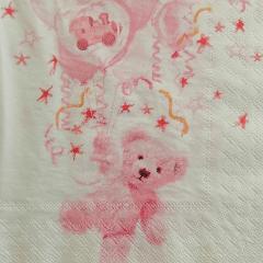 tovaglioli per decoupage decori nascita rosa arti e grafica busta da 2 pezzi 33 x 33 cm