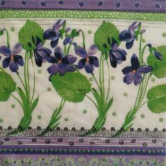 tovaglioli per  decoupage fiori violette arti e grafica busta da 2 pezzi 33 x 33 cm