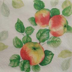 Tovaglioli per decoupage frutta mele arti e grafica busta da 2 pezzi 33x33 cm