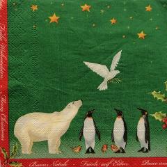 tovaglioli per decoupage animali natalizi arti e grafica busta da 2 pezzi 33x33