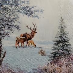 tovaglioli per decoupage natalizio famiglie di renne arti e grafica busta da 2 pezzi 33x33