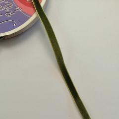 nastro velluto verde oliva stamperia 10 mm x 1 metro