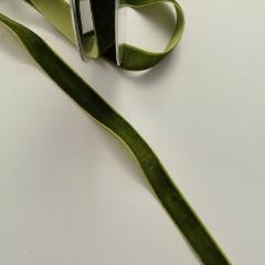 nastro velluto verde oliva stafil 15 mm x 1 metro