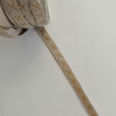 nastro di lino corda con decori nastri di mirta 10 mm x 1 metro