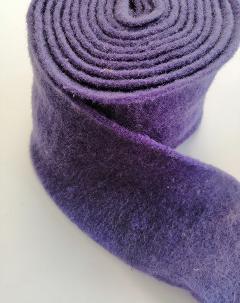 fascia di feltro in lana cotta colore viola stafil 15cm x 1 mt