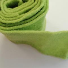 fascia di feltro in lana cotta  colore verde chiaro stafil 15cm x 1 mt