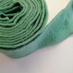 fascia di feltro in lana cotta colore verde tiffany stafil 15cm x 1 mt