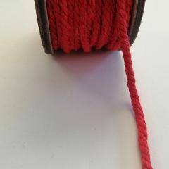 cordino cotone riciclato colore rosso nastri di mirta  5mm x1 mt