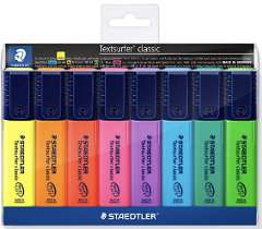 Set evidenziatore 8 colori staedtler  textsurfer classic - Ink-Jet Safe