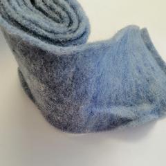 feltro in lana cotta colore blu stafil 15cm x 1 mt