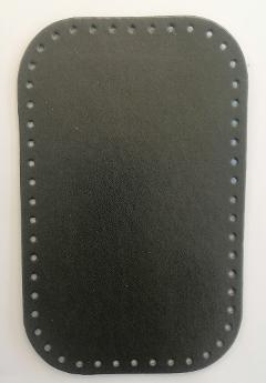 fondo per borsa in simil pelle nero stafil 18 x 28 cm