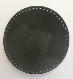 fondo per borsa in simil pelle color nero stafil diametro 28 cm
