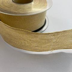 Nastro Cotone Giallo - 40 mm goldina  40 mm x 1 metro