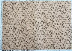 Carta velo - Foglie stilizzate marroni su sfondo Avorio SC3 TODO Paper Soft 50x70 cm