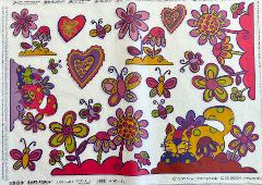 Carta velo - Cuori farfalle e fiori (SC3) TODO Paper Soft 50x70 cm