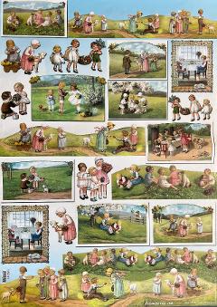 Carta Classic - Bambini sul prato (sc2) Stamperia 50x70 cm