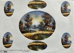 Carta velo - Casa sul Lago (sc2) Stamperia 31 x 48 cm