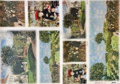 Carta Classic - Monet Caillebotte e Renoir (sc1) Stamperia 50 x 70 cm