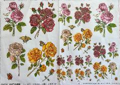 Carta velo - Rose e Farfalle SC3 TODO Paper Soft 50 x 70 cm