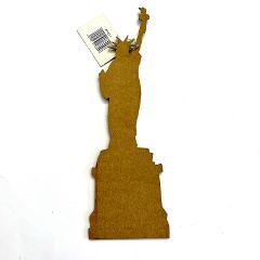 Sagoma in MDF-statua della libertà Stamperia h 36 x 13 cm