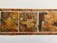 Carta di riso - Donne Oro (SC1) Stamperia 60 x 24 cm