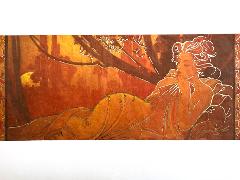 Carta di riso - Donna Arancio (SC1) Stamperia 60 x 24 cm