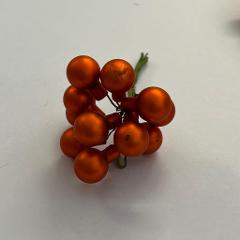 Bacche piccole in vetro arancione opaco camarco srl 15mm