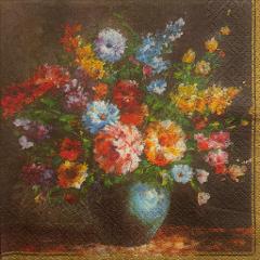 tovaglioli per decoupage vaso con fiori arti e grafica busta da 2 pezzi 33 x 33 cm