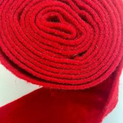 Fascia di feltro in lana cotta colore rosso scuro Stafil h 15 cm 5