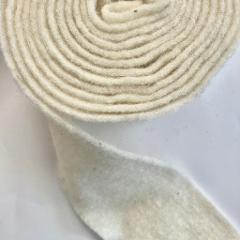Fascia di feltro in lana cotta colore panna Stafil h 15 cm 5