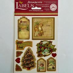 Sticker Merry Christmas Stamperia 15 x 25 cm