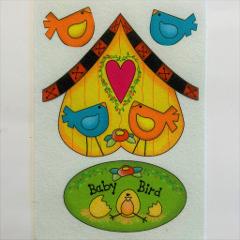 Sagomine in feltro Baby Bird Stamperia busta con 1 foglio 14,8 x 21 cm