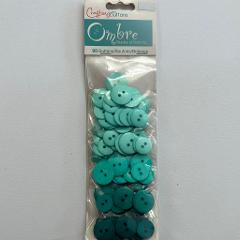 Bottoni in resina rotondi Crafing with buttons (busta da 90) 5/8in. (16mm) - 3/4in. (19mm).