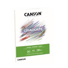 Blocco di carta da disegno Canson A3 29,7 x 42 cm | 30 Fogli | 160 g/m2