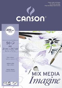 Blocco mix media imagine Canson 21 x 29,7 cm/200g/mq