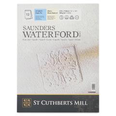 Blocco acquerello Saunders Waterford st cuthberts mill Grana fine 310 x 410 mm