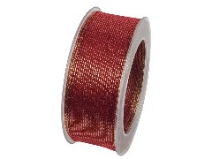 nastro rosso e oro Goldina 0.40mm x 1 mt