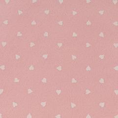 Pannolenci rosa con cuori bianchi H 90cm x 50cm  stafil H 90cm x 50cm