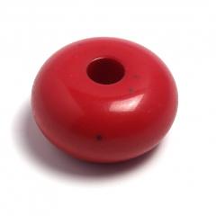 Perla in resina rossa - ruota (5 pezzi) arti e grafica D22mm