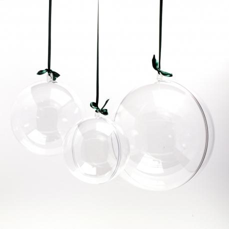 Palla in plexiglass  trasparente  arti e grafica diametro 10cm