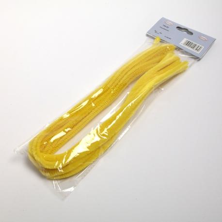 Stecche di ciniglia gialle marianne hobby D 8 mm lunghe 50 cm busta da 10pezzi