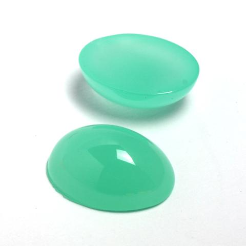 Cabochon verde opale ovale arti e grafica 12x18mm