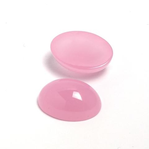 Cabochon rosa opale ovale arti e grafica 12x18mm