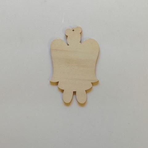 sagome in  legno da decorare Orsetto Carl to do 12x8cm