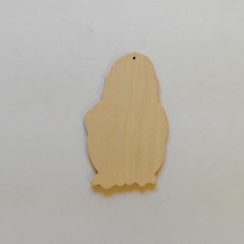 sagome in legno  da decorare Pinguino Klaus to do 12x7,5
