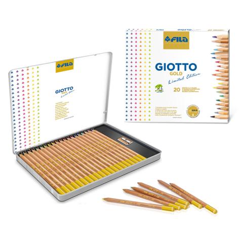 gold limited edition  Giotto Fila confezione da 20 pastelli colorati