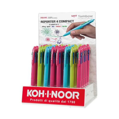 Penne a sfera Reporter4 Compact KOH I NOOR refill 4 colori