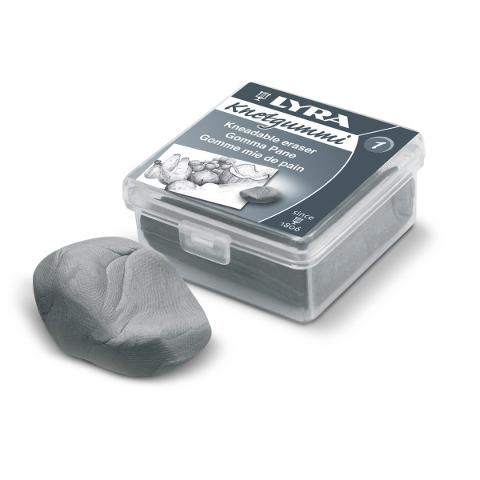 gomma pane FILA LYRA  3x3cm colore grigio con astuccio in plastica