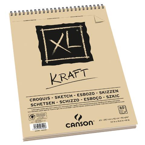 Blocco XL KRAFT Canson formato A 3 29,7x42cm  90g/mq