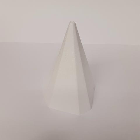 Piramide di polistirolo arti e grafica H 20cm confezione 1 pezzo